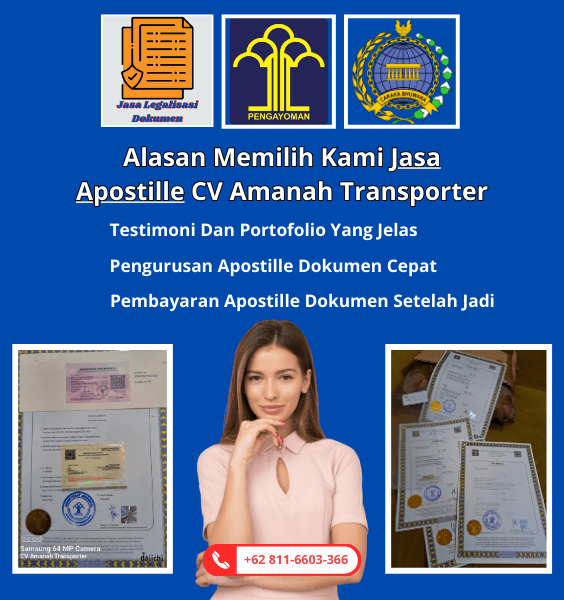 Alasan Memilih Kami Jasa Apostille CV Amanah Transporter Alasan Memilih Kami Jasa Apostille CV Amanah Transporter