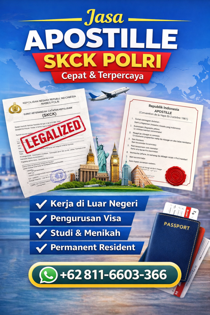 Jasa apostille SKCK untuk internasional